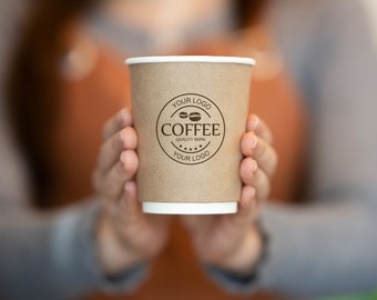 Hand holding a Coffee paper cup mockup, Paper Cup mockup ,Jpg file