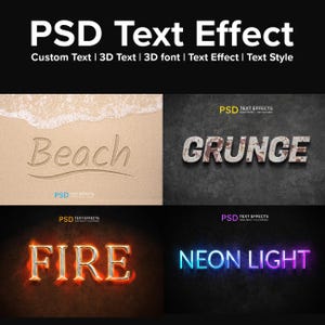 4 Text Effect | Custom Text | 3D Text | 3D font | Text Effect | Text Style