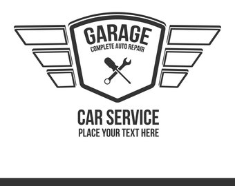 Garage logo, Car repair logo, Garage vector, Garage svg, Car service logo, Service logo