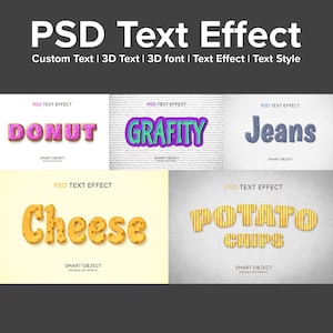 5 Text Effect | Custom Text | 3D Text | 3D font | Text Effect | Text Style