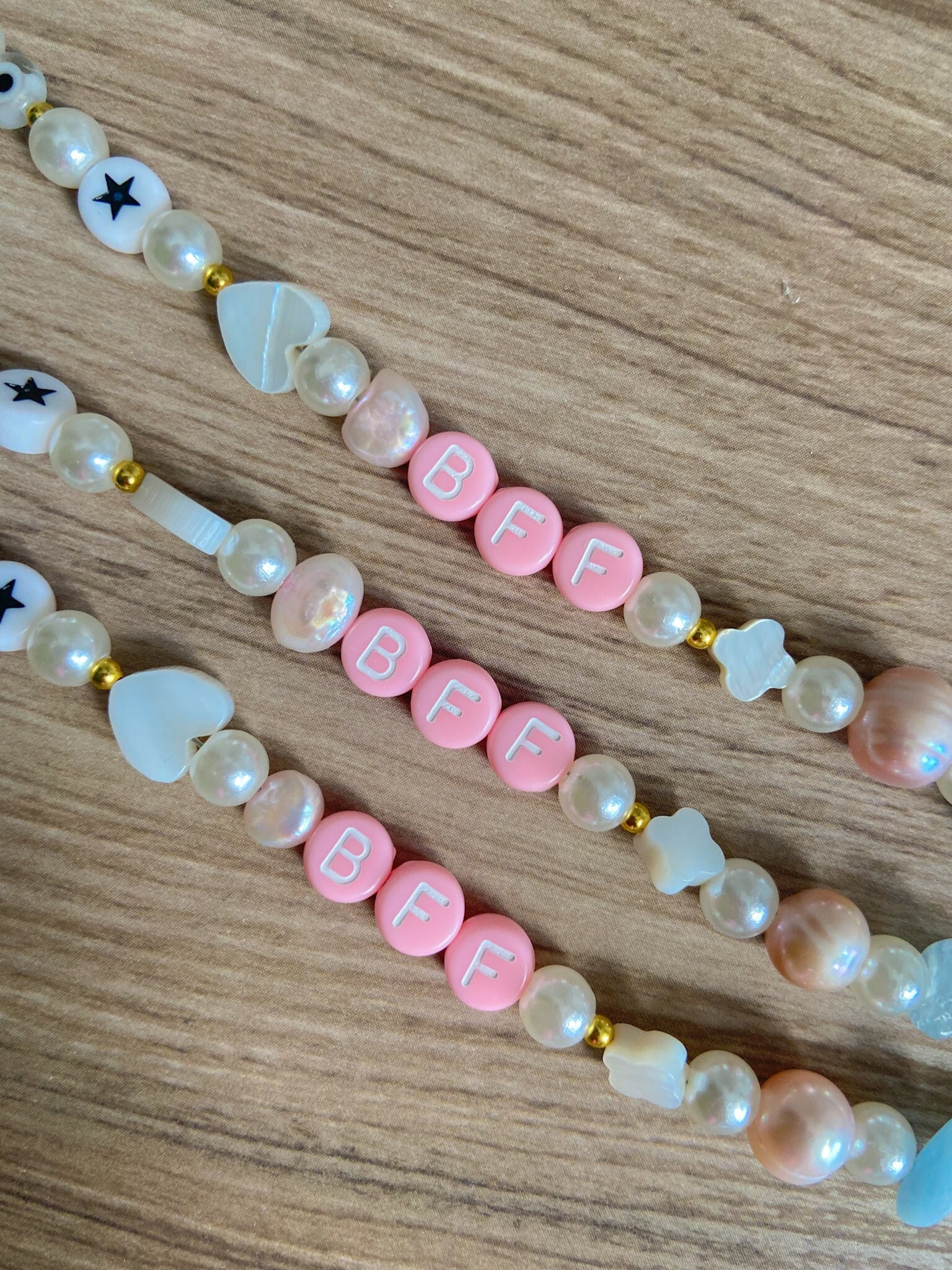  7100 Pcs Flat Clay Beads, Charm Beads and Letter Beads