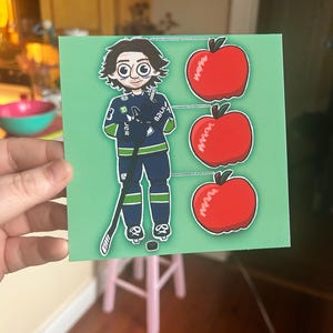 Quinn Hughes is Three Apples Tall Print