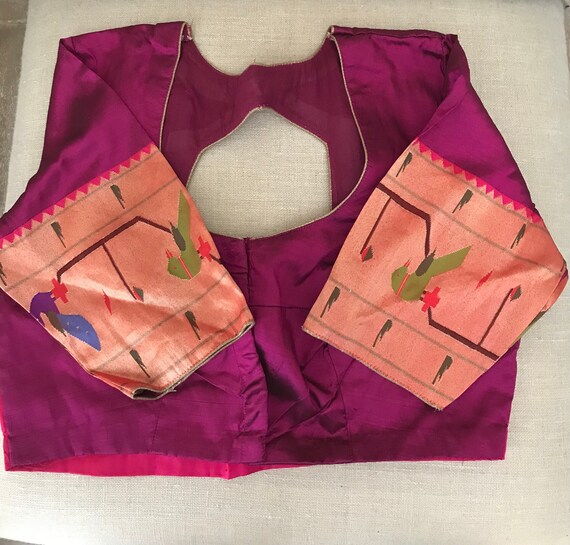 paithani saree blouse neck