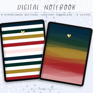 Christmas Goodnotes Notebook for Ipad, Portrait Goodnotes, Christmas School Goodnotes, Goodnotes Notebook Template, Notes Notability