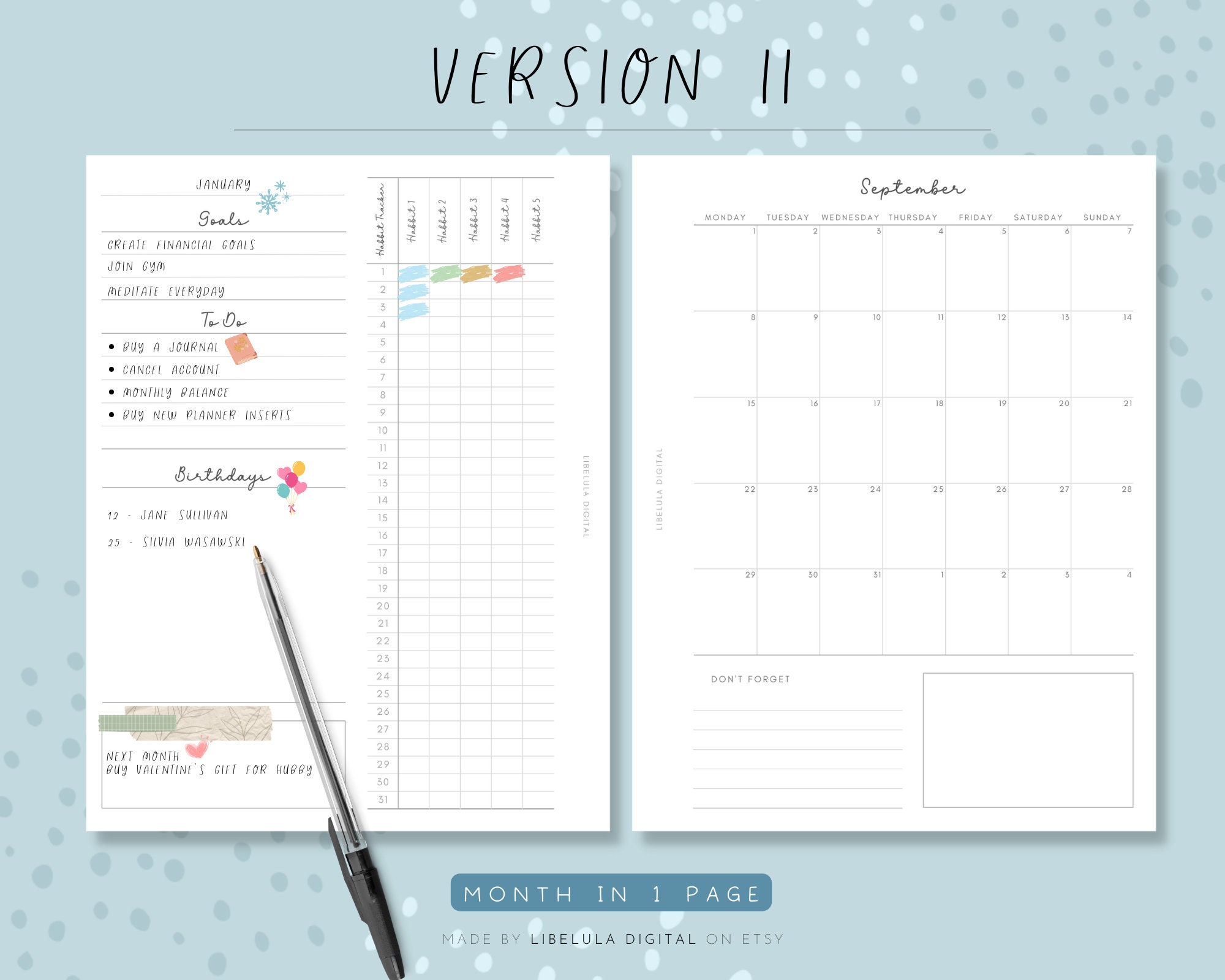 Editable A5 Printables With Canva, Minimalist Monthly Inserts, Asthetic ...
