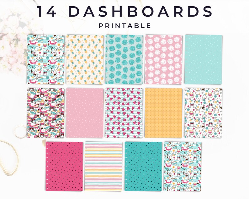Happy Planner Dashboards, Planner Dividers, Cover Sheets, Printable for