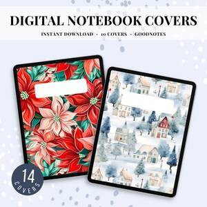 Christmas Goodnotes Notebook for Ipad, Landscape goodnotes, School Goodnotes, Paper for Goodnotes, Goodnotes Notebook Template