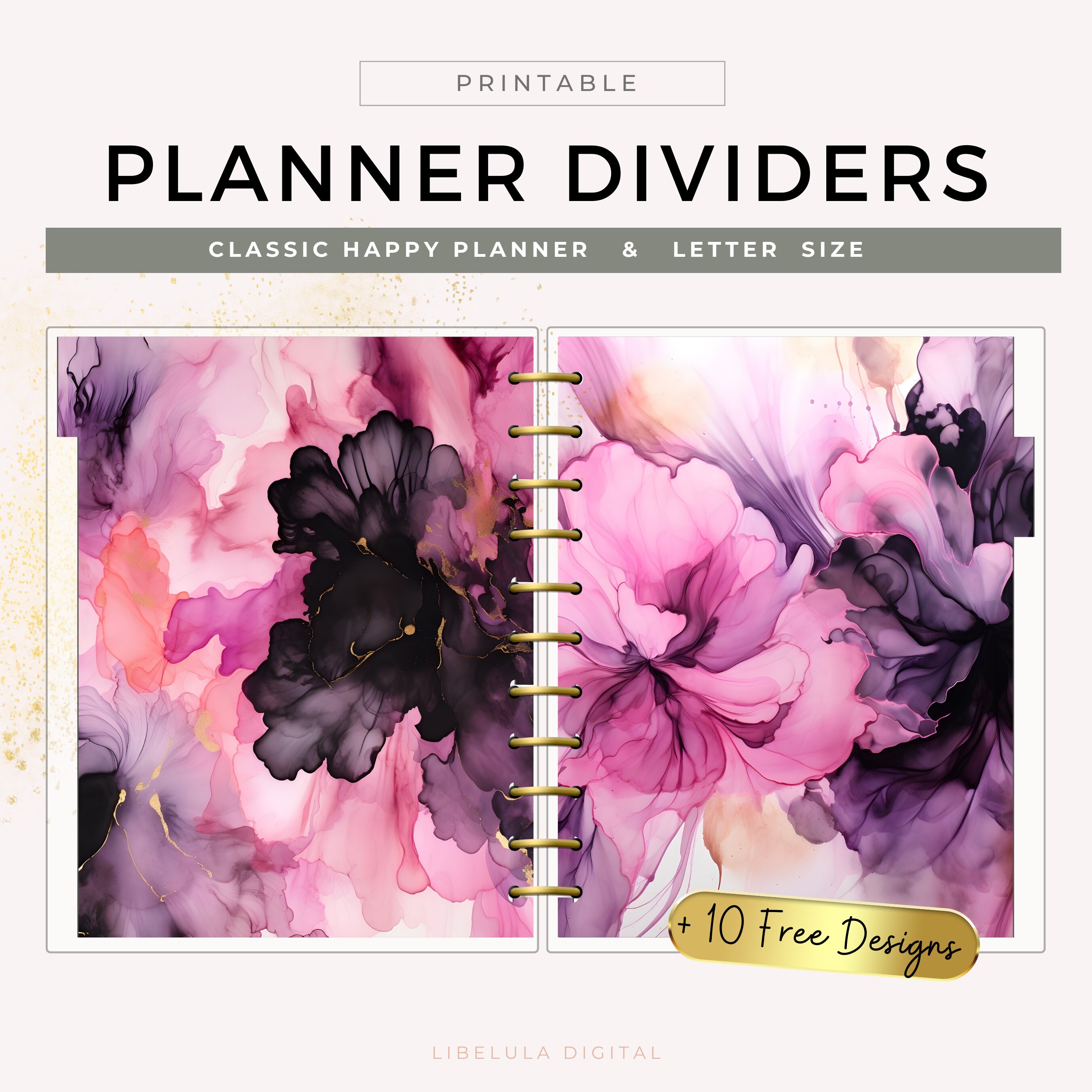 Printable Planner Dividers for the Happy Planner, Witch Dashboard ...