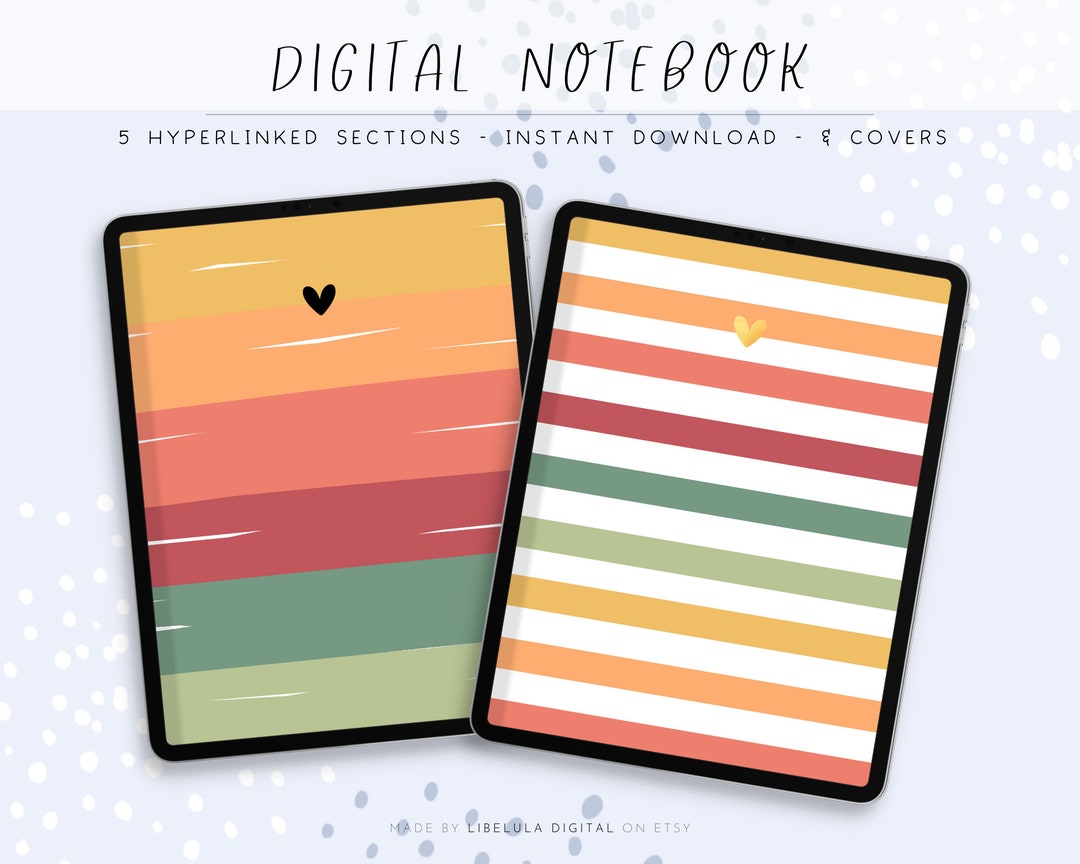Good Notes Landscape Notebook Goodnotes Notebook for Ipad, Landscape Goodnotes, School Goodnotes ...