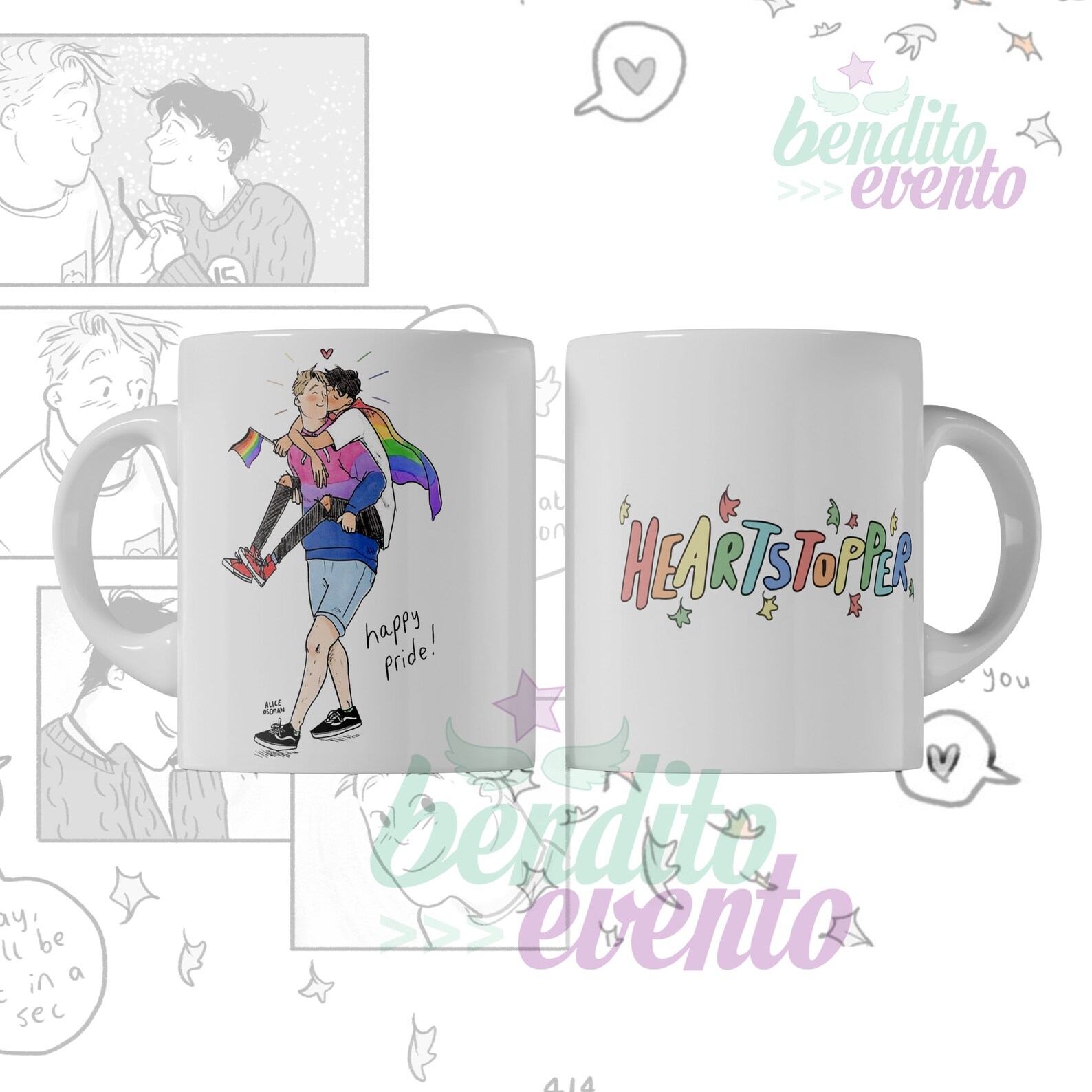 HEARTSTOPPER Mug Template Sublimation Cups Etsy
