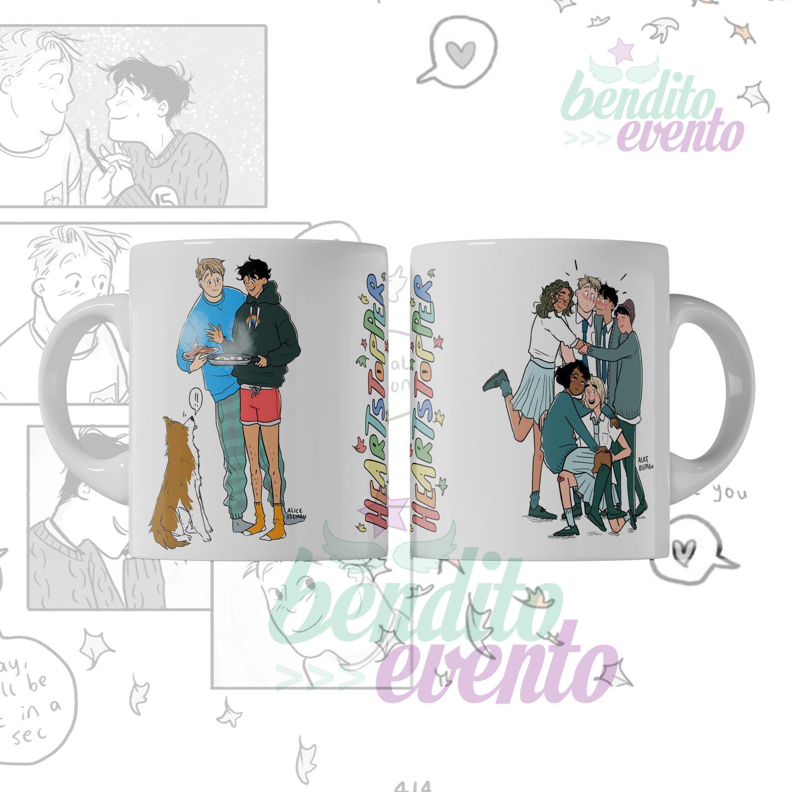 HEARTSTOPPER Mug Template Sublimation Cups Etsy