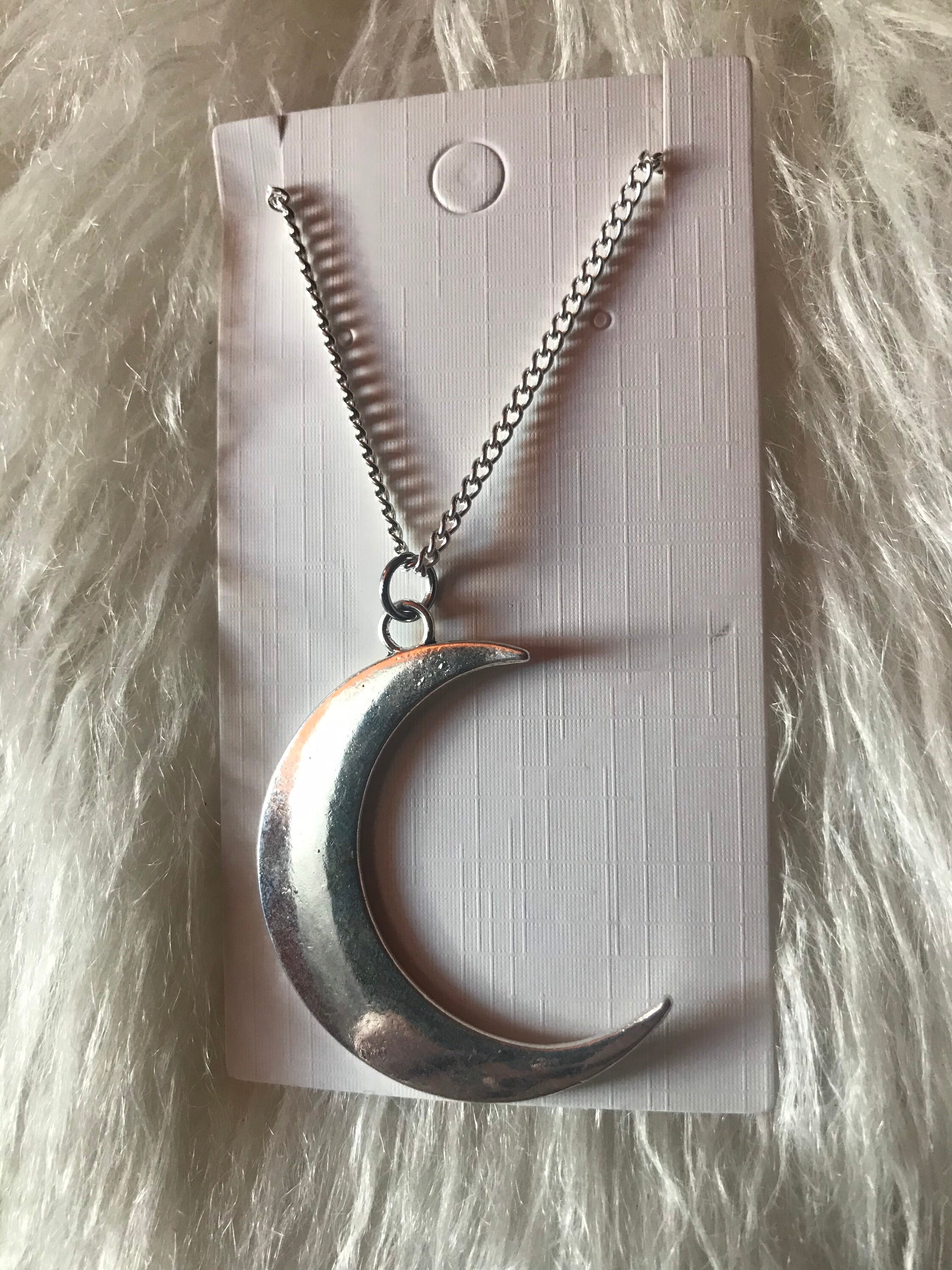 Handmade Sterling Silver Moon Phase Necklace Etsy