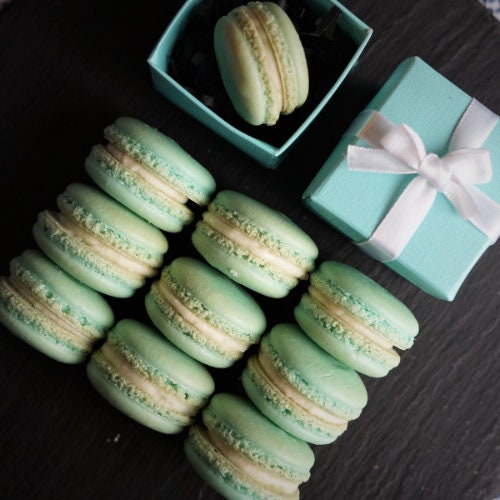 Matcha Green Tea French Macarons Christmas Box French - Etsy