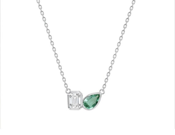 Two gemstone necklace discount