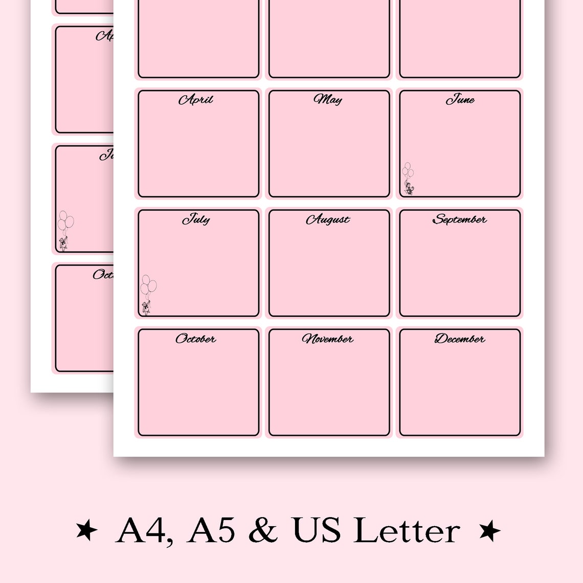 Birthday List Printable Birthday List Birthday Planner | Etsy