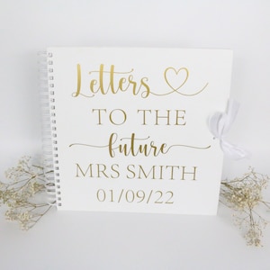 Letters to the Bride Scrapbook Album, Watercolour Florals Letters