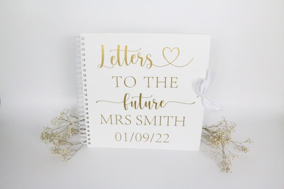 Letters to the Bride Book, Bride Scrapbook, Hen Party Scrapbook Album,  Bride to Be Gift, Miss to Mrs, Hen Party Book, Hen Do Keepsake Gift 