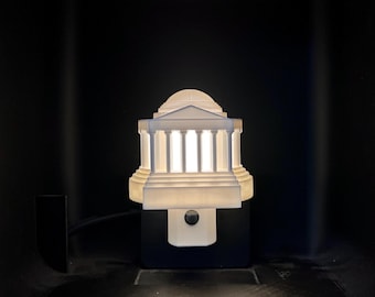 Luz nocturna del monumento a Jefferson