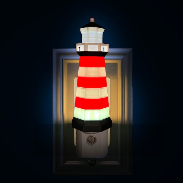 3D Lighthouse Night Light (Plug-in, LED)