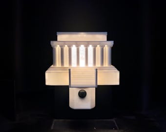 Luz nocturna del monumento a Lincoln
