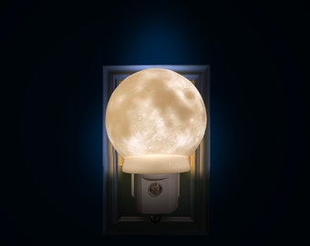 Luz nocturna de luna llena (enchufable, LED)