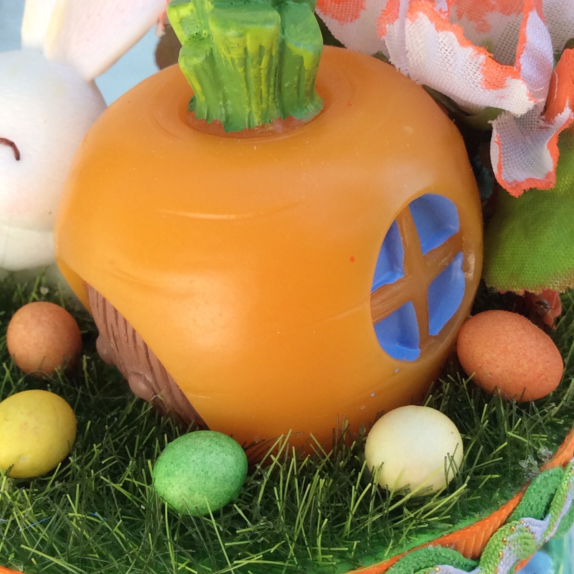 Rabbit lover gift. Carrot rabbit house. Cute bunny diorama. Etsy