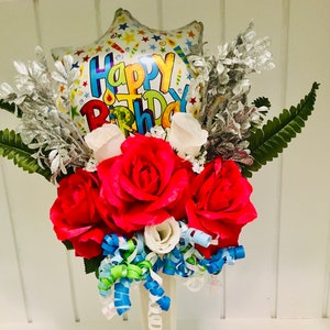 Christmas Cemetery Flowers Christmas Cemetery Decoration Etsy