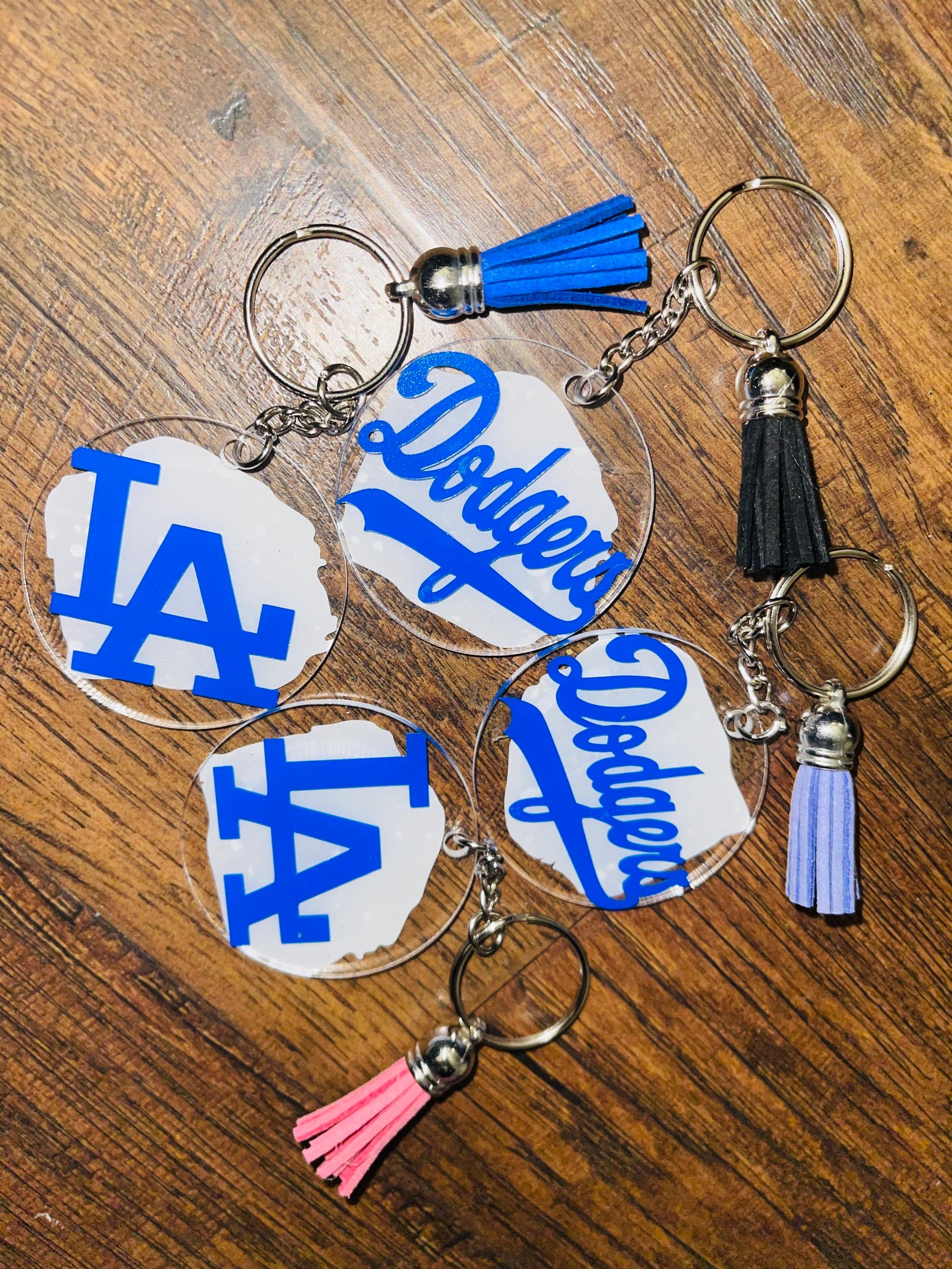 Dodgers Keychain LA Dodgers Baseball Etsy