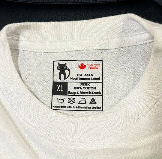 Full-color Iron-on Heat Transfer for Tagless Neck Label - Etsy