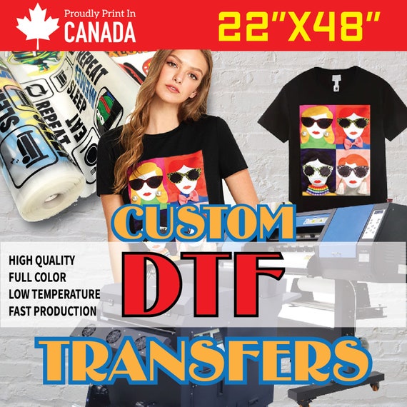 JUST IRON, AND DONE. Custom Printed DTF Transfers: iron press