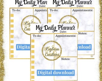 Daily planner page download