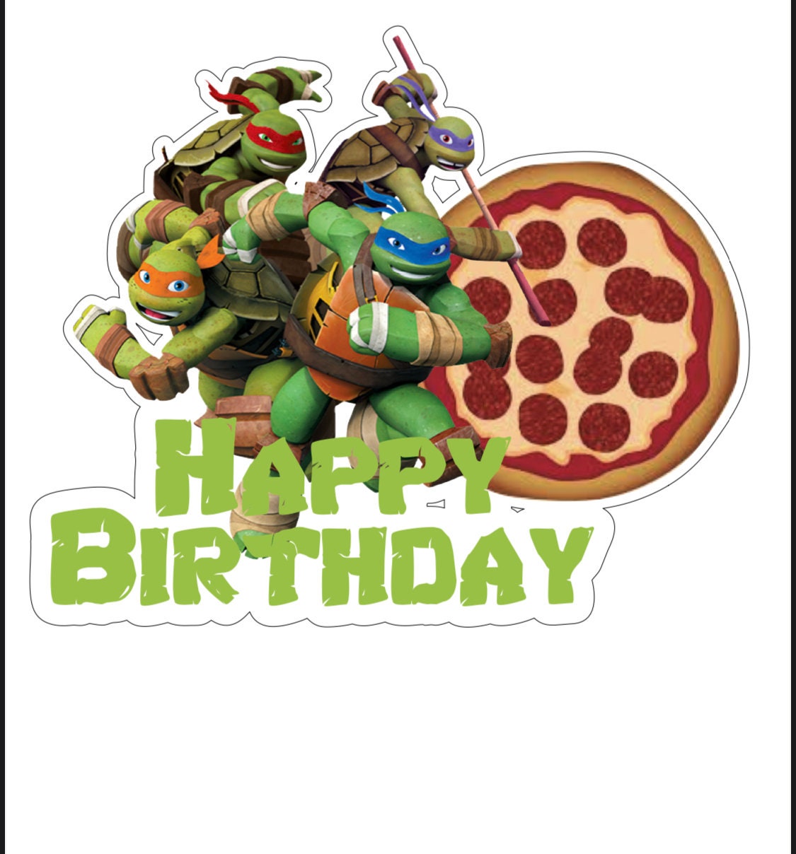 Alles Gute zum Geburtstag Schildkröten Kuchen Topper / | Etsy