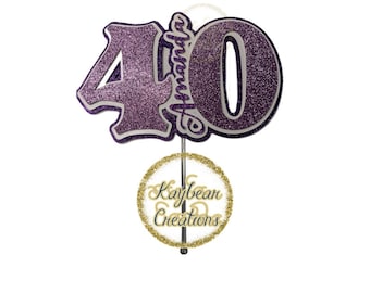 3d Number cake topper