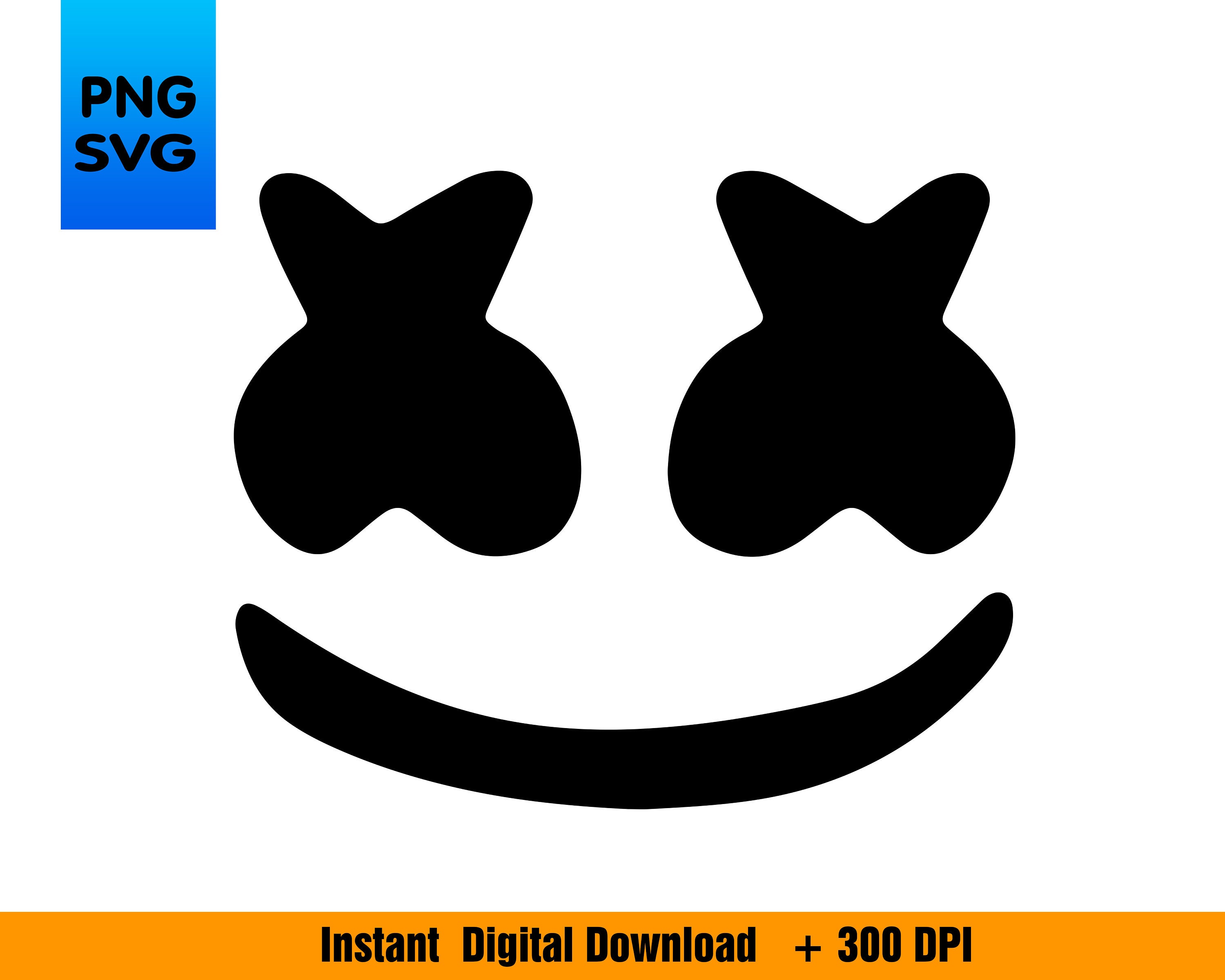 Marshmallow Smile Svg cara divertida Mello Cut File Face - Etsy México