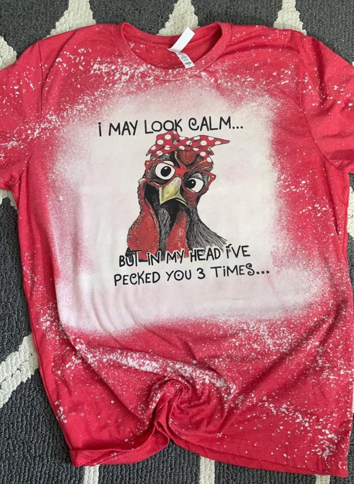 I May Look Calm Chicken Shirt - Etsy Canada