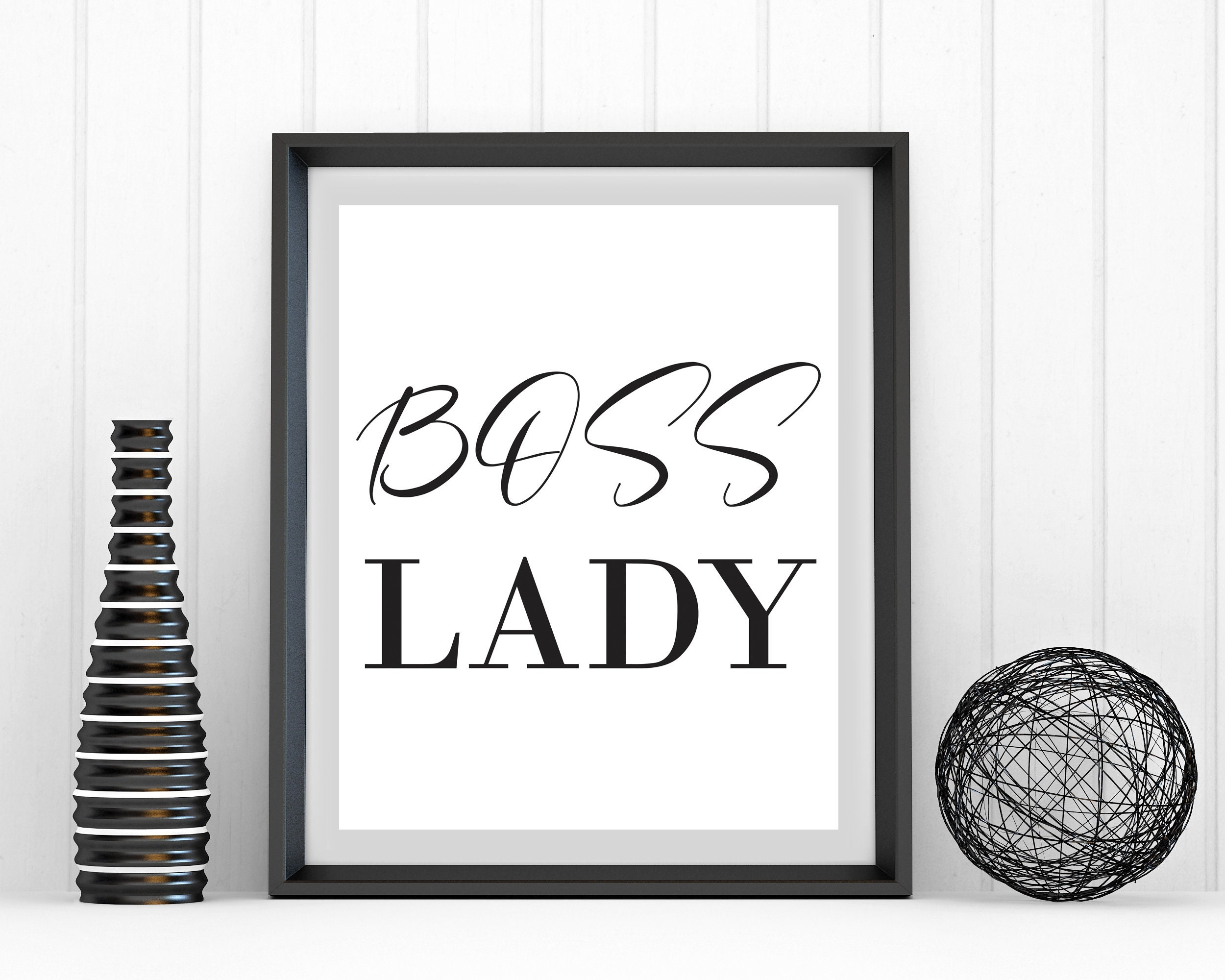 Boss Lady Inspirational quote Instant download Quotes | Etsy