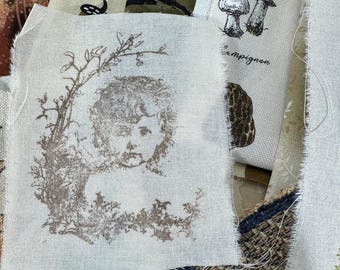 Forest Gatherings, Slow Stitch Kit, Fabric Bundle Kit
