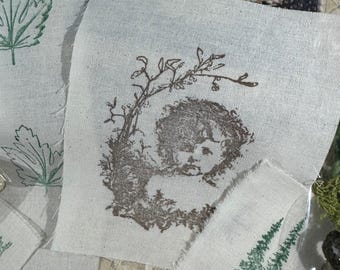 Forest Gatherings, Slow Stitch Kit, Fabric Bundle Kit