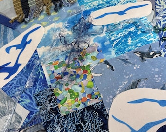 Slow Stitch Kit Ocean Blues