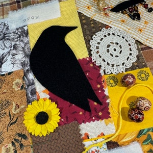 Slow Stitch Kit Crow Tale