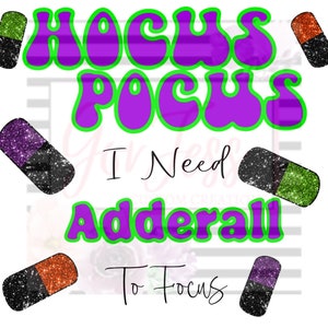 Halloween Adderall PNG digital image