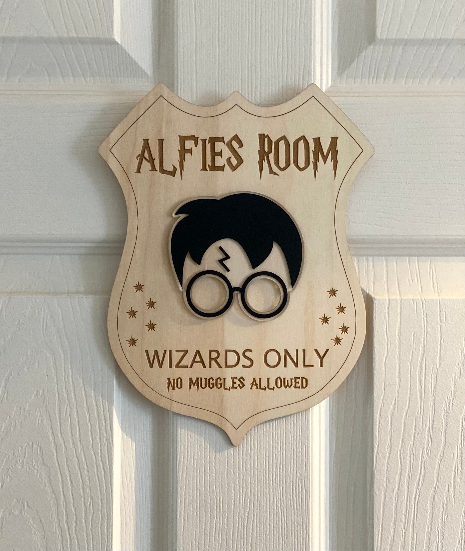 Personalised Harry Potter style door sign for bedroom or Etsy