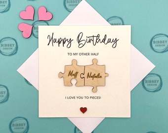 Personalised Jigsaw Birthday Card