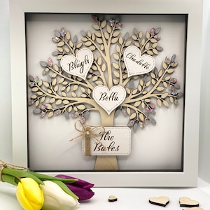 Personalised Family Tree Frame Birthday gift Grandparent gift, Anniversary gift, Fathers Day image 2