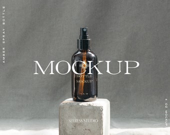 Download Glass Bottle Mockup Etsy