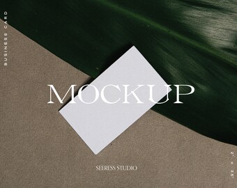 Business Card Mockuphand Business Cardclean Mockupcard Etsy