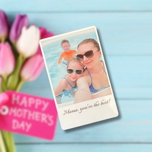 Personalised Photo Wallet Card, Mother Day Gift, Anniversary Keepsake, Wallet Insert, Keepsake For Mom, Csutomised Gift For Mom, Pocket Hug