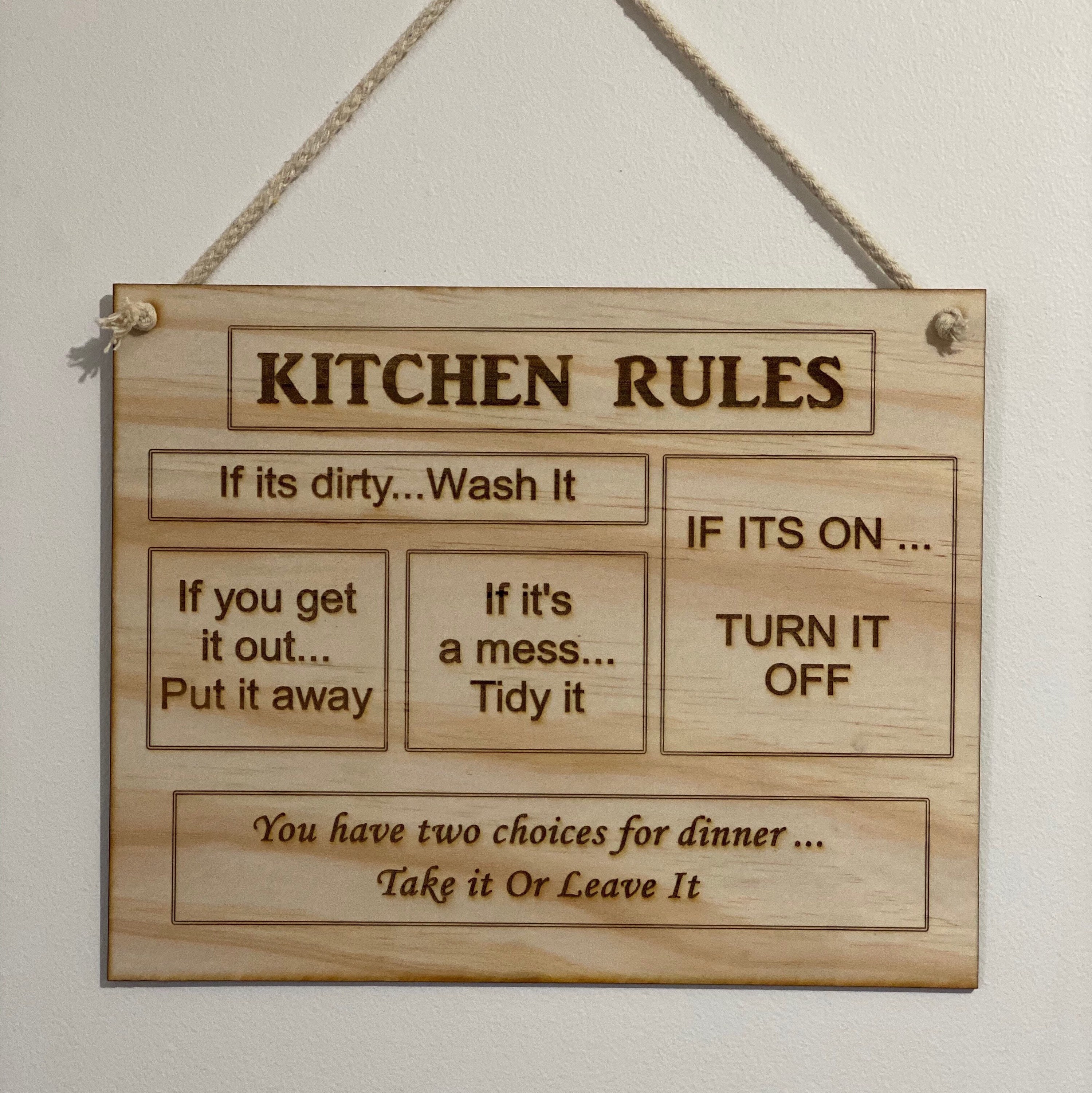 Kitchen Decor Wood Kitchen Sign Personalised Kitchen Sign Etsy UK