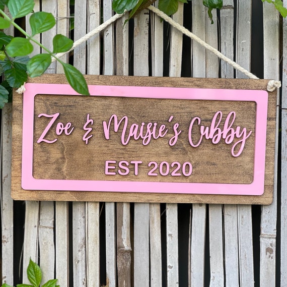 Custom Cubby House Personalised Name Plate Custom Names Etsy Australia