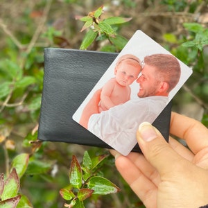 Personalised Gift, Photo Wallet Card, Christmas Gift for Him, Keepsake Card, Girlfriend Bae Valentines, Father's Day Gift, Gift for dad